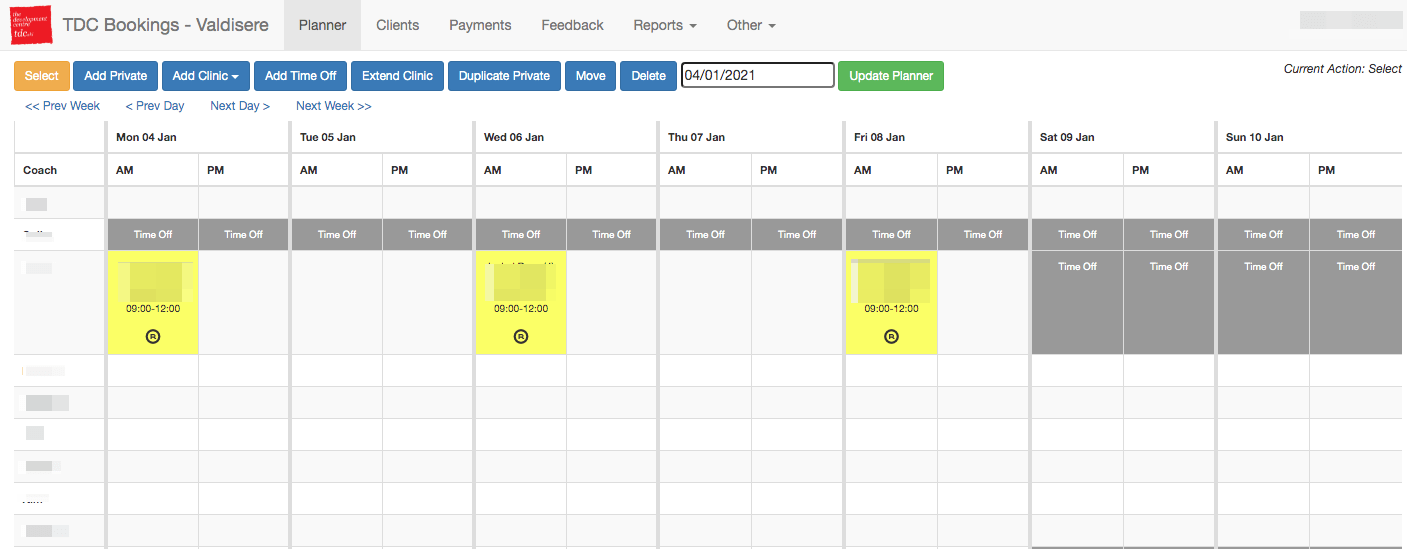 TDC Booking System