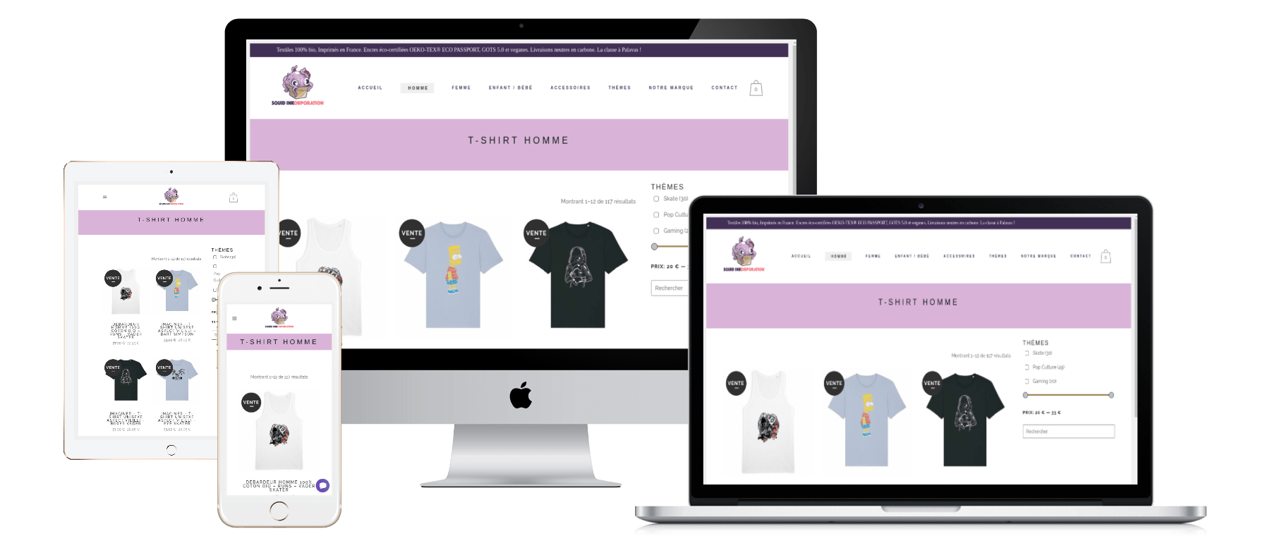 Squid Inkorporation Ecommerce Website